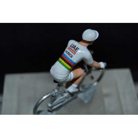 Figurine cycliste Tadej Pogačar – Champion du Monde 2025