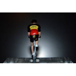 Champion de Belgique 2016/2017 Philippe Gilbert - petit cycliste miniature en metal