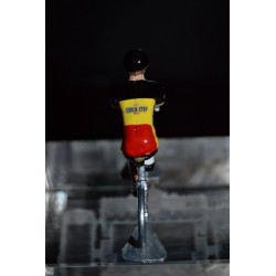 Champion de Belgique 2016/2017 Philippe Gilbert - petit cycliste miniature en metal