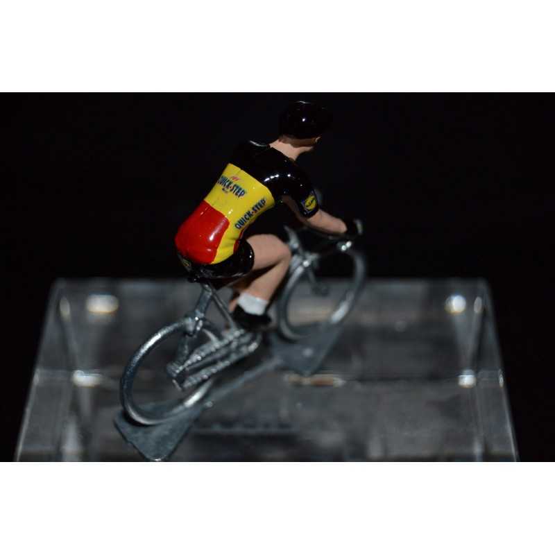 Champion de Belgique 2016/2017 Philippe Gilbert - petit cycliste miniature en metal