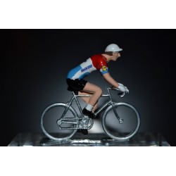 Champion du Luxembourg 2016/2017 Bob Jungels - petit cycliste miniature en metal