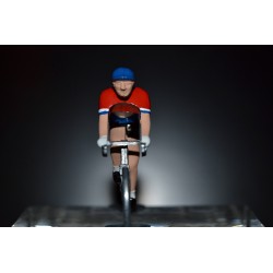 Champion des Pays Bas 2016/2017 Dylan Groenewegen - petit cycliste miniature en metal