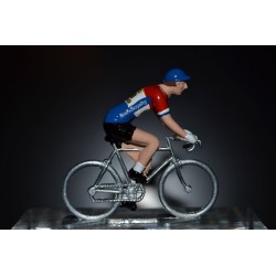 Champion des Pays Bas 2016/2017 Dylan Groenewegen - petit cycliste miniature en metal