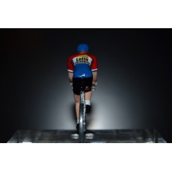 Champion des Pays Bas 2016/2017 Dylan Groenewegen - petit cycliste miniature en metal