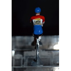 Champion des Pays Bas 2016/2017 Dylan Groenewegen - petit cycliste miniature en metal