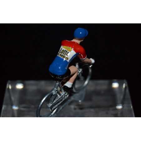 Champion des Pays Bas 2016/2017 Dylan Groenewegen - petit cycliste miniature en metal