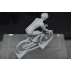 Figurine Cycliste Plastique Blanc - Base à peindre