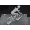 Figurine Cycliste Plastique Blanc - Base à peindre
