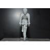 Figurine Cycliste Plastique Blanc - Base à peindre