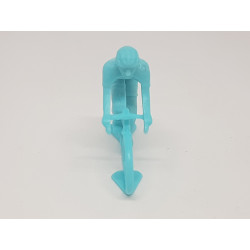 Figurine Cycliste Plastique Bleu - Miniature à l'unité