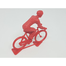 Figurine Cycliste Plastique Rouge - Miniature à l'unité