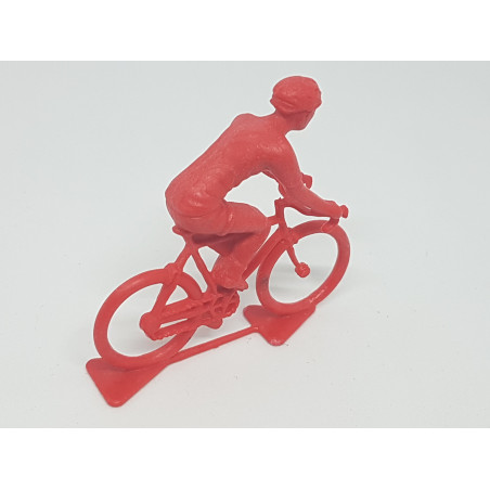 Figurine Cycliste Plastique Rouge - Miniature à l'unité