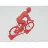 Figurine Cycliste Plastique Rouge - Miniature à l'unité