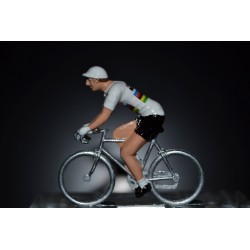 Champion du Monde 2016/2017 Peter Sagan - petit cycliste miniature en metal