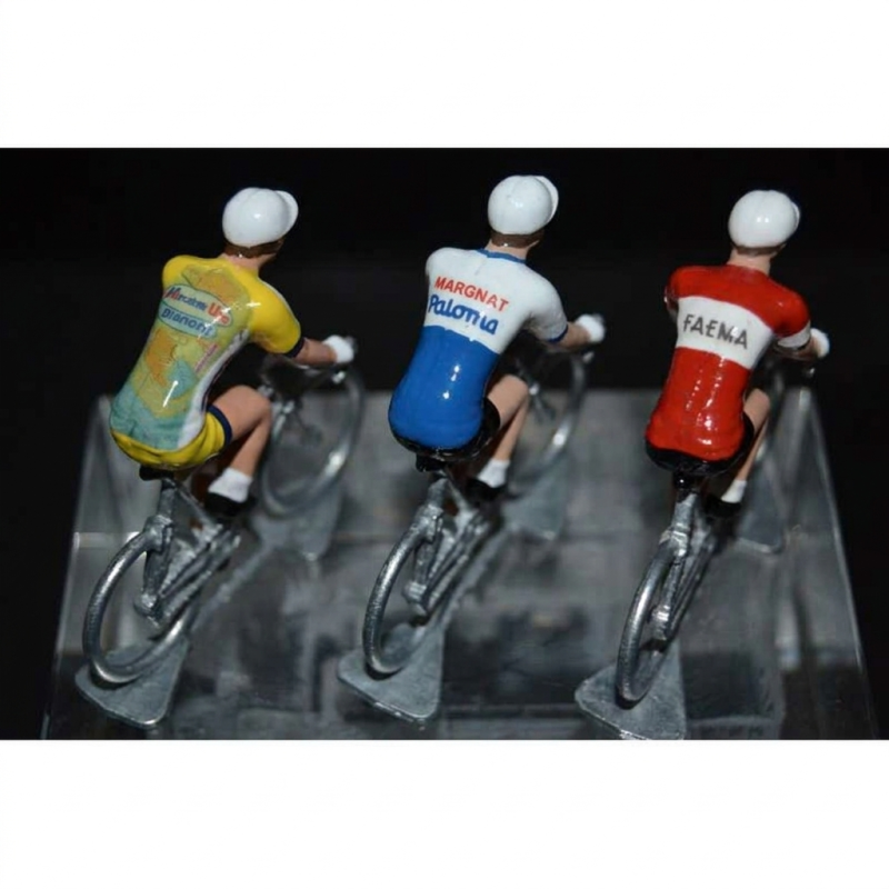 Figurines cyclistes Gaul, Bahamontes, Pantani - Grimpeurs de légende