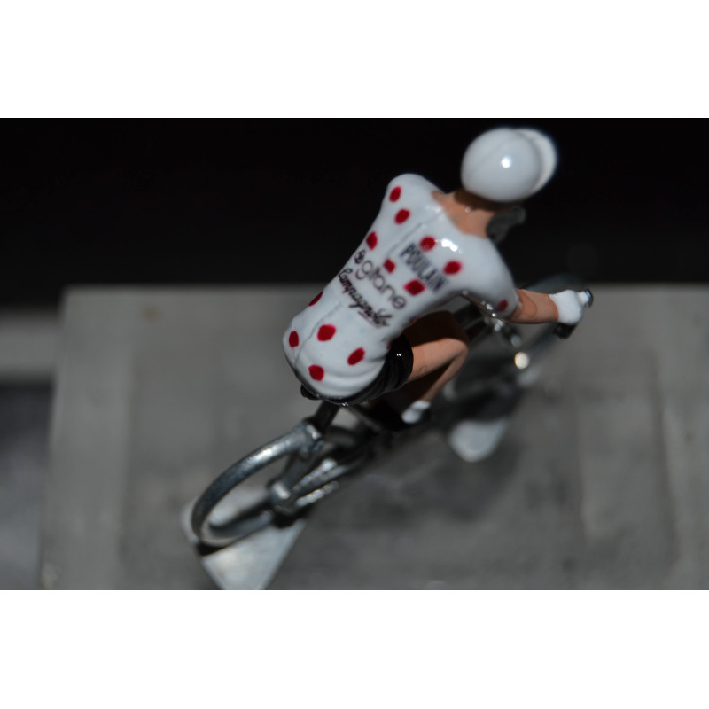Lucien Van Impe polka dot jersey 1975 - Gitane-Campagnolo figurine