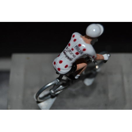 Lucien Van Impe polka dot jersey 1975 - Gitane-Campagnolo figurine