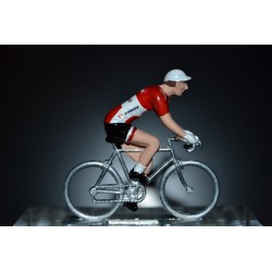 Champion d'Autriche 2016/2017 Matthias Brändle - petit cycliste miniature en metal