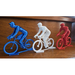 Pack Grand cycliste bleu blanc Rouge monochrome – Sculpture décorative