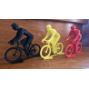 Pack Grand cycliste noir jaune rouge monochrome – Sculpture décorative