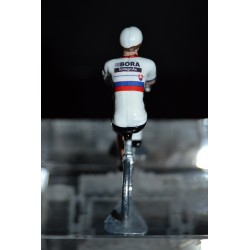 Champion de Slovaquie 2016/2017 Juraj Sagan - petit cycliste miniature en metal