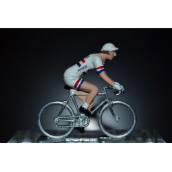 Champion de Grande Bretagne 2016/2017 Adam Blythe - petit cycliste miniature en metal