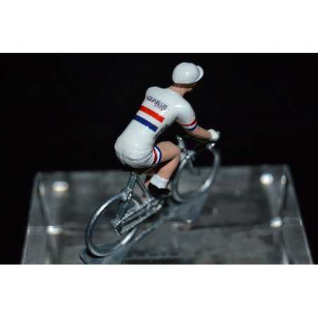 Champion de Grande Bretagne 2016/2017 Adam Blythe - petit cycliste miniature en metal