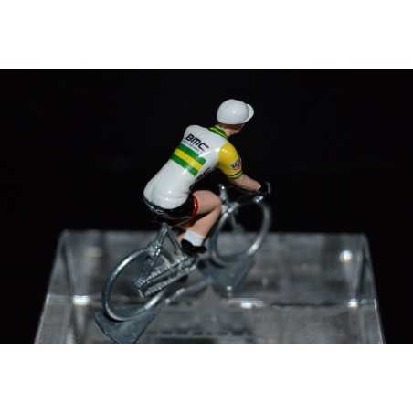 Champion d'Australie 2016/2017 Miles Scotson - petit cycliste miniature en metal