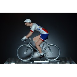 FDJ Nouvelle Aquitaine 2017 - petit cycliste miniature en metal