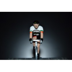 Champion d'Irlande 2016/2017 Nicholas Roche - petit cycliste miniature en metal