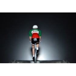 Champion d'Italie 2016/2017 Giacomo Nizzolo - petit cycliste miniature en acier