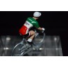 Champion d'Italie 2016/2017 Giacomo Nizzolo - petit cycliste miniature en acier