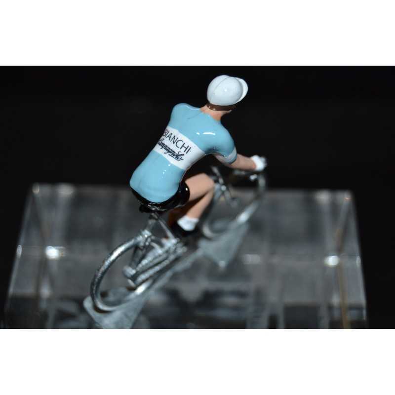 Bianchi Campagnolo - petit cycliste en métal zamak