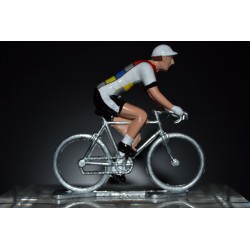 La vie claire - petit cycliste en plomb metal zamak