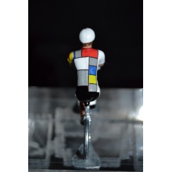 La vie claire - petit cycliste en plomb metal zamak