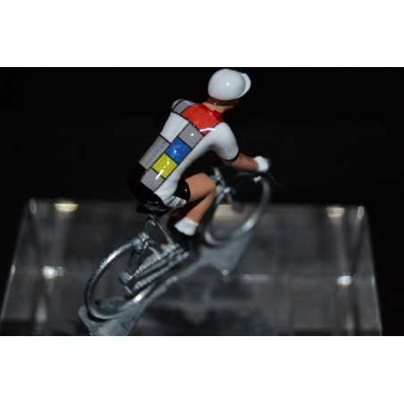 La vie claire - petit cycliste en plomb metal zamak