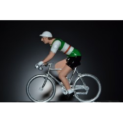 Helyett Leroux - petit cycliste en plomb metal zamak