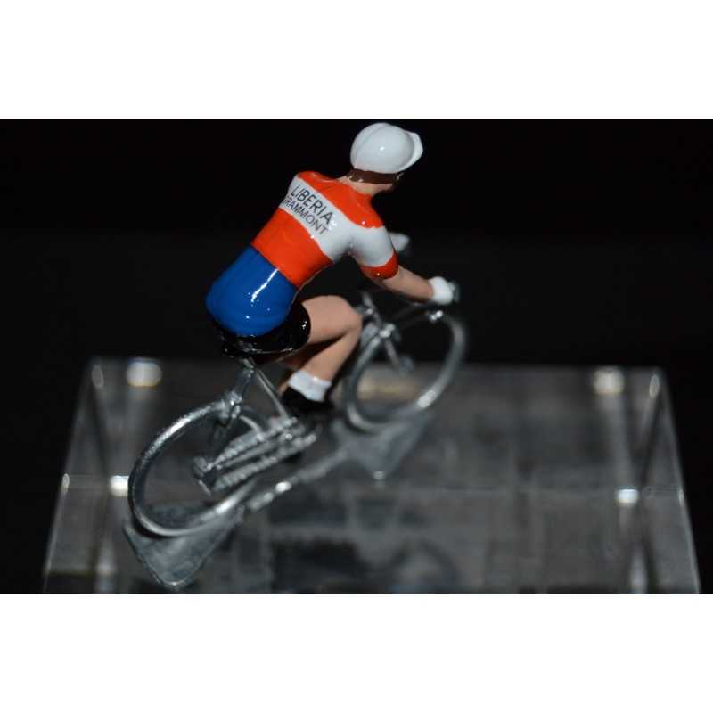 Liberia Grammont - petit cycliste en plomb metal zamak