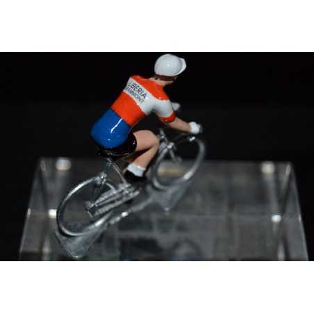 Liberia Grammont - petit cycliste en plomb metal zamak