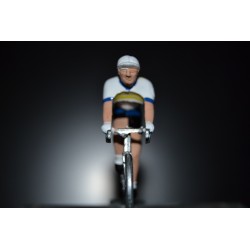 Pelforth Sauvage Lejeune - petit cycliste en plomb metal zamak