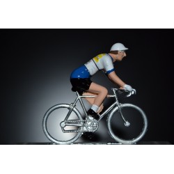 Pelforth Sauvage Lejeune - petit cycliste en plomb metal zamak