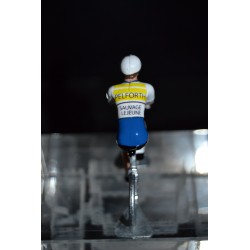 Pelforth Sauvage Lejeune - petit cycliste en plomb metal zamak