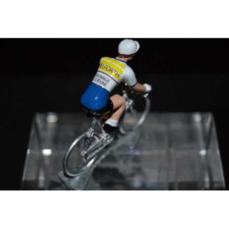 Pelforth Sauvage Lejeune - petit cycliste en plomb metal zamak