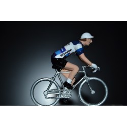 Reynolds - petit cycliste en plomb metal zamak