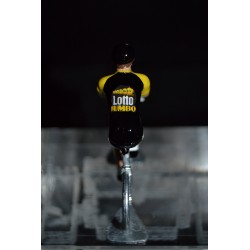 Lotto Jumbo Noir Tour de France 2017 - petit cycliste en acier