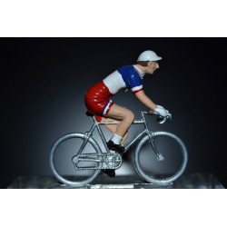 France Champion 2016/2017 Arnaud Demare - petit cycliste miniature en metal