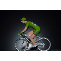 Arnaud Demare "maillot vert 2017" FDJ- petit cycliste en acier 